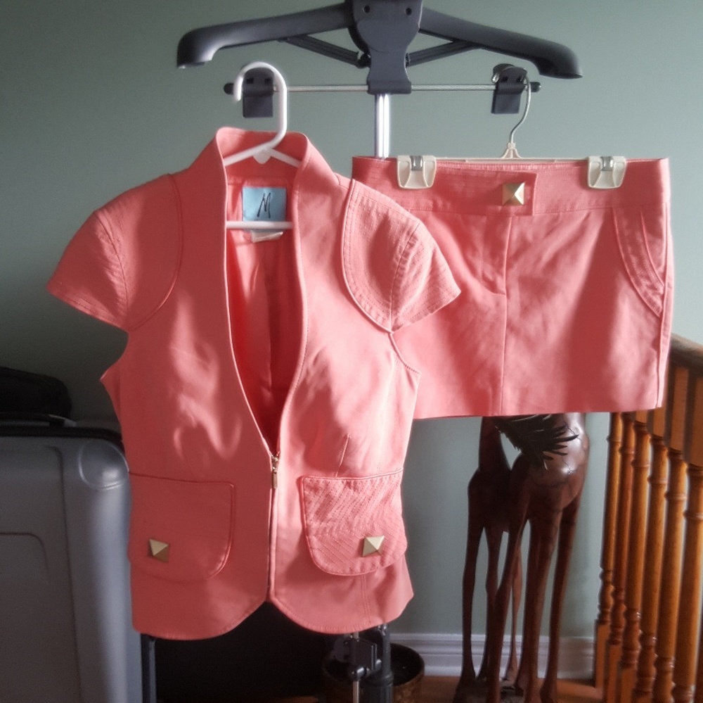 Marciano Coral Blazer Skirt Set 4